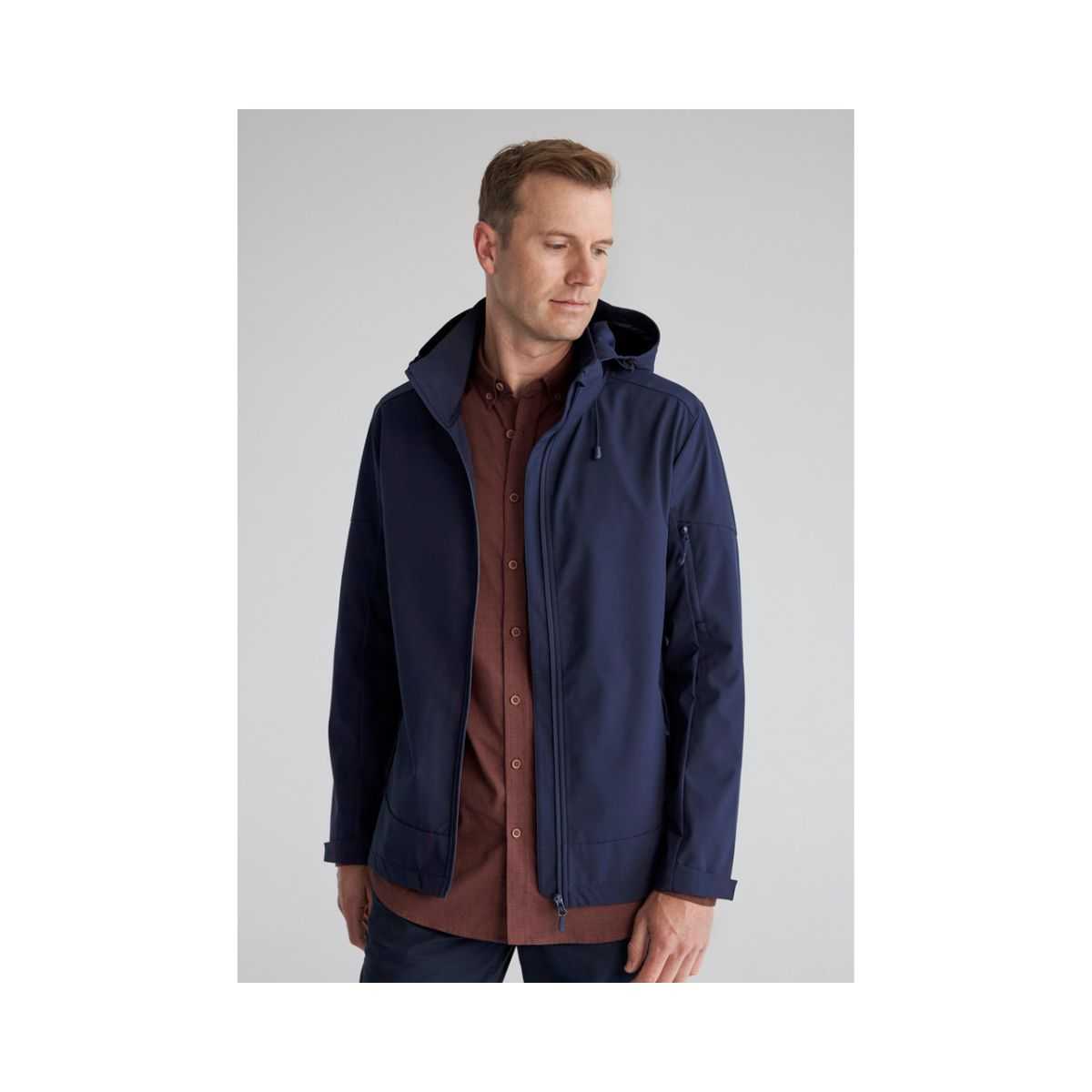Biz Corporate Atlas jacket J502M worn by model back