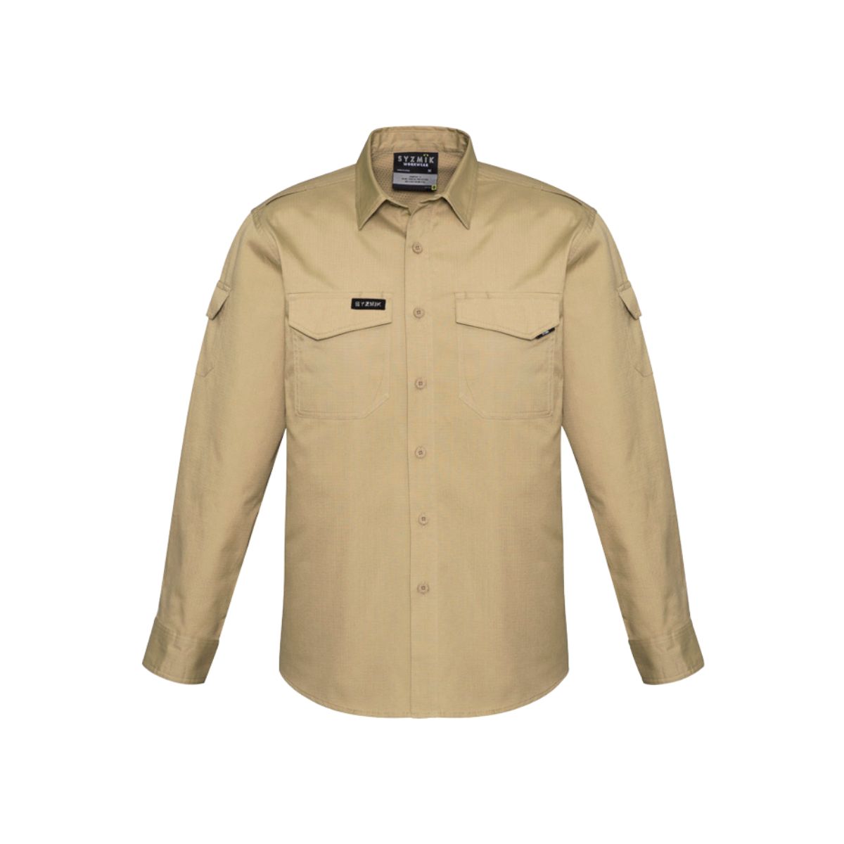 Syzmik cooling long sleeve shirt fabric close-up