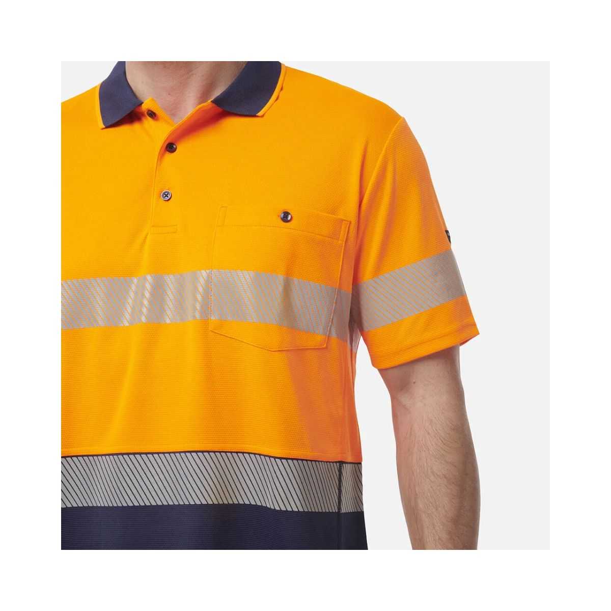 KingGee Workcool SS polo K54215 fabric detail