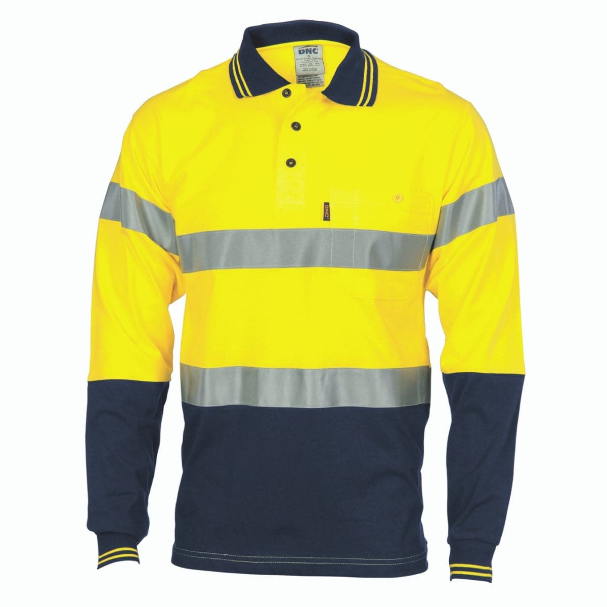 DNC Hivis Cool-Breeze Polo Yellow