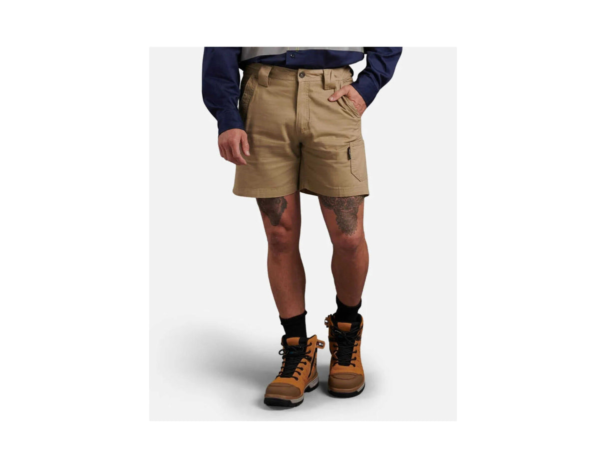 KingGee Tradies shorts waistband detail