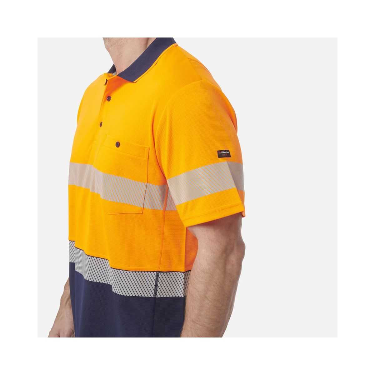 KingGee Workcool SS polo K54215 reflective tape detail