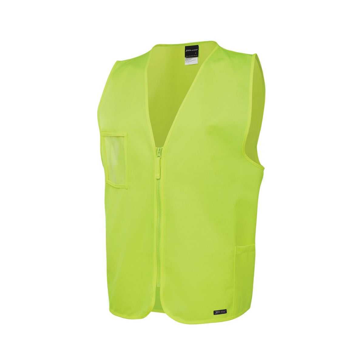 JB's zip safety vest 6HVSZ worn by model front
