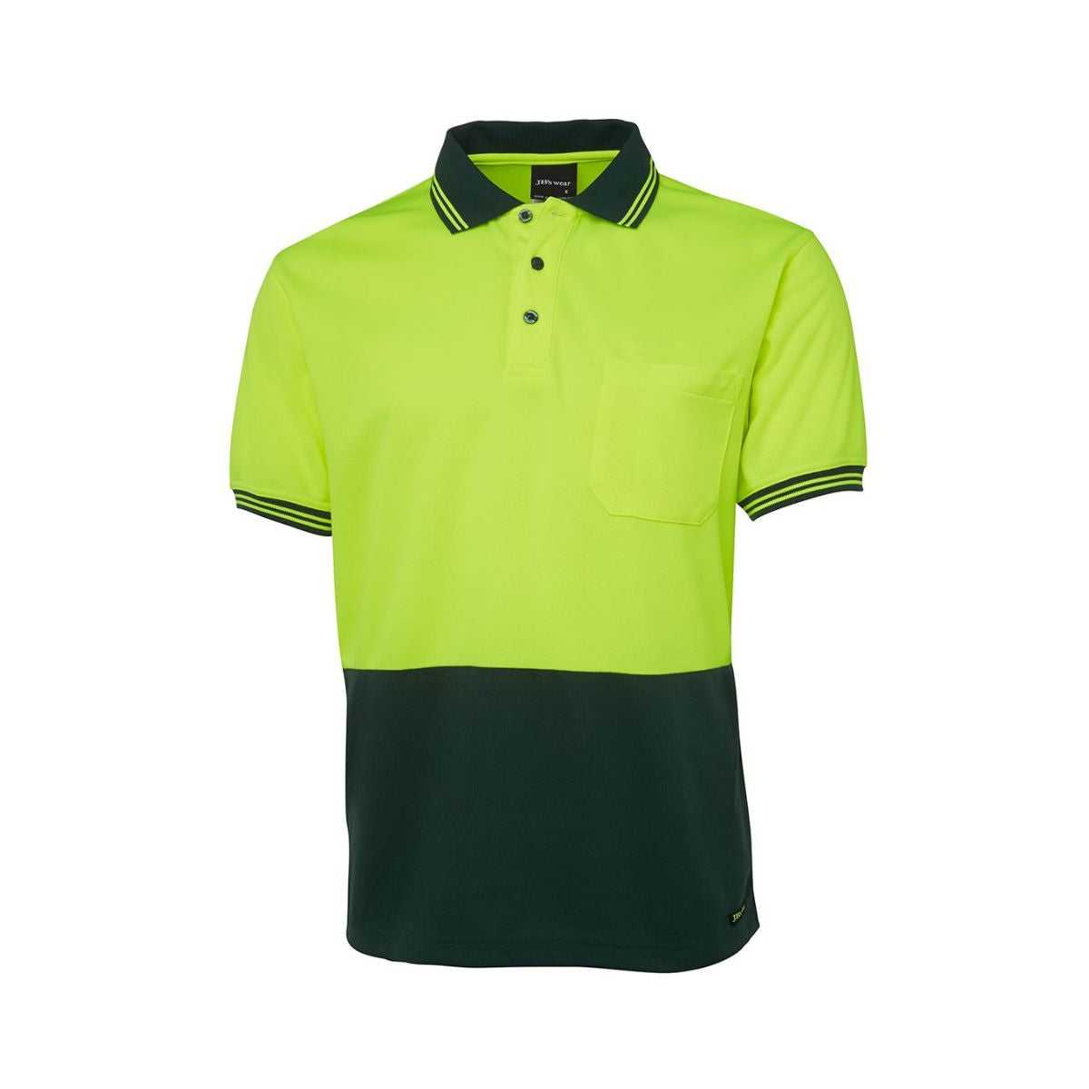 Hi Vis Traditional SS polo fabric detail