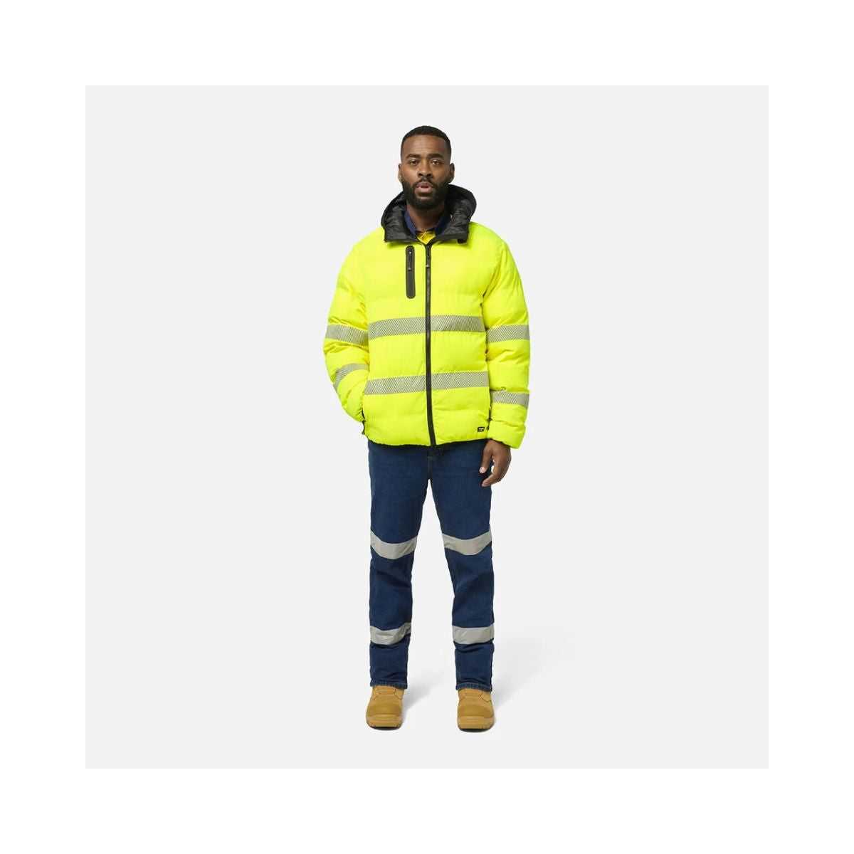 KingGee puffer jacket K55011 worn by model front