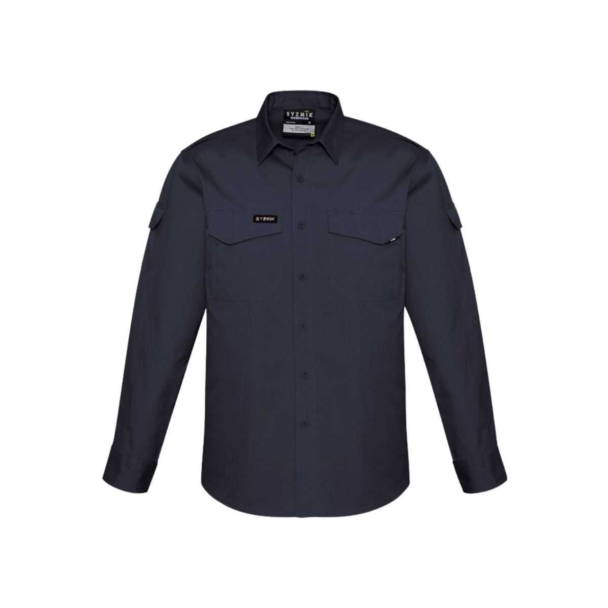 Syzmik cooling long sleeve shirt three-quarter view