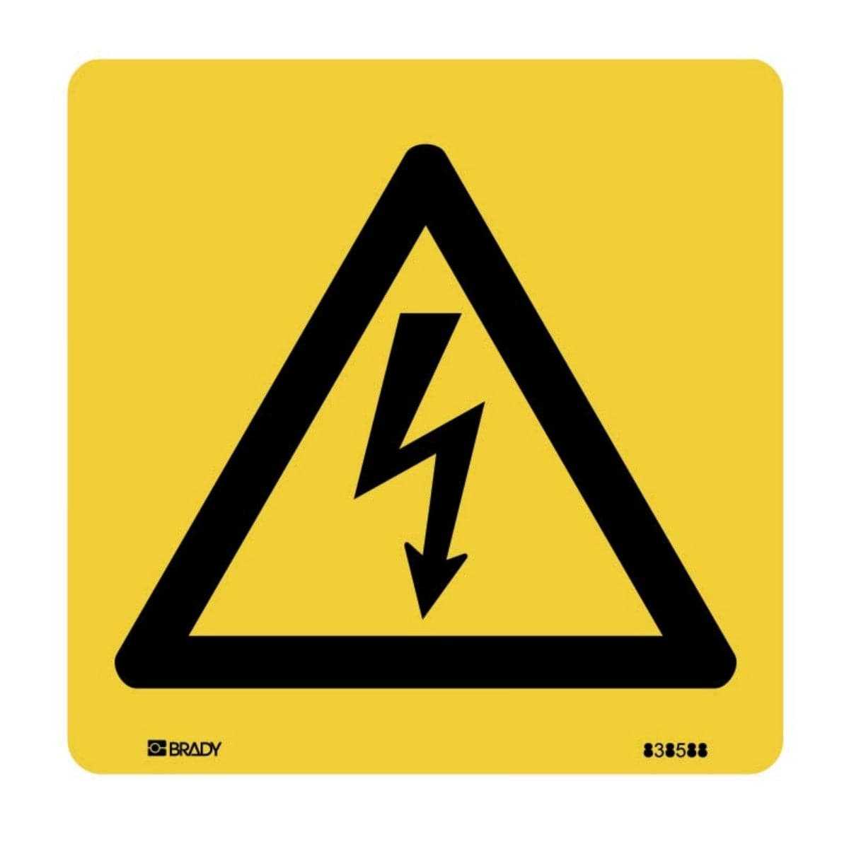 High Voltage Symbol Safety Sign