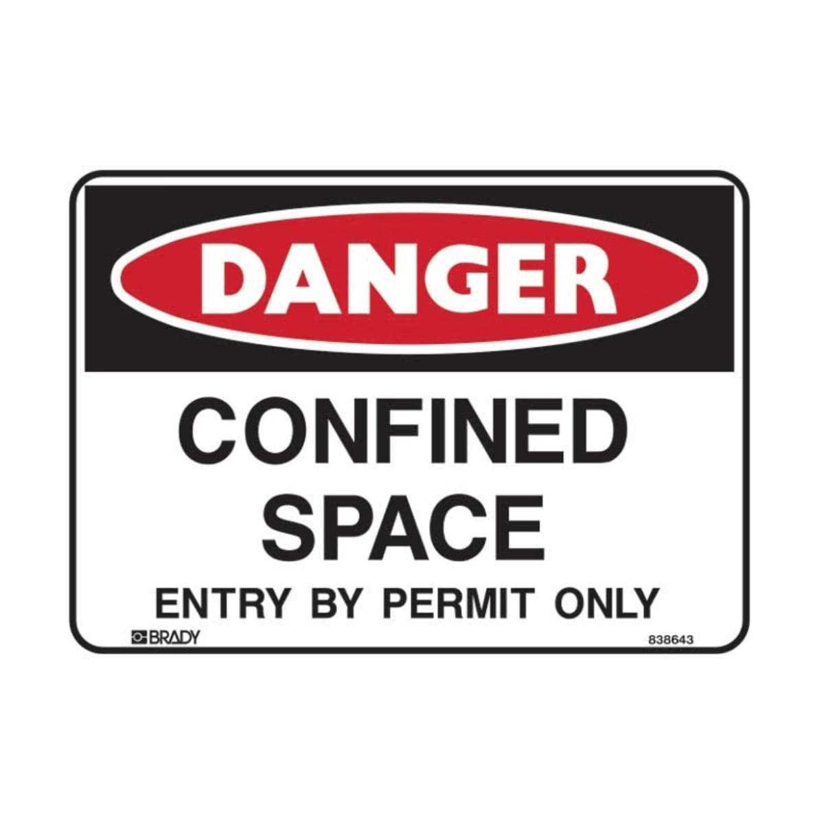 Danger Confined Space Sign