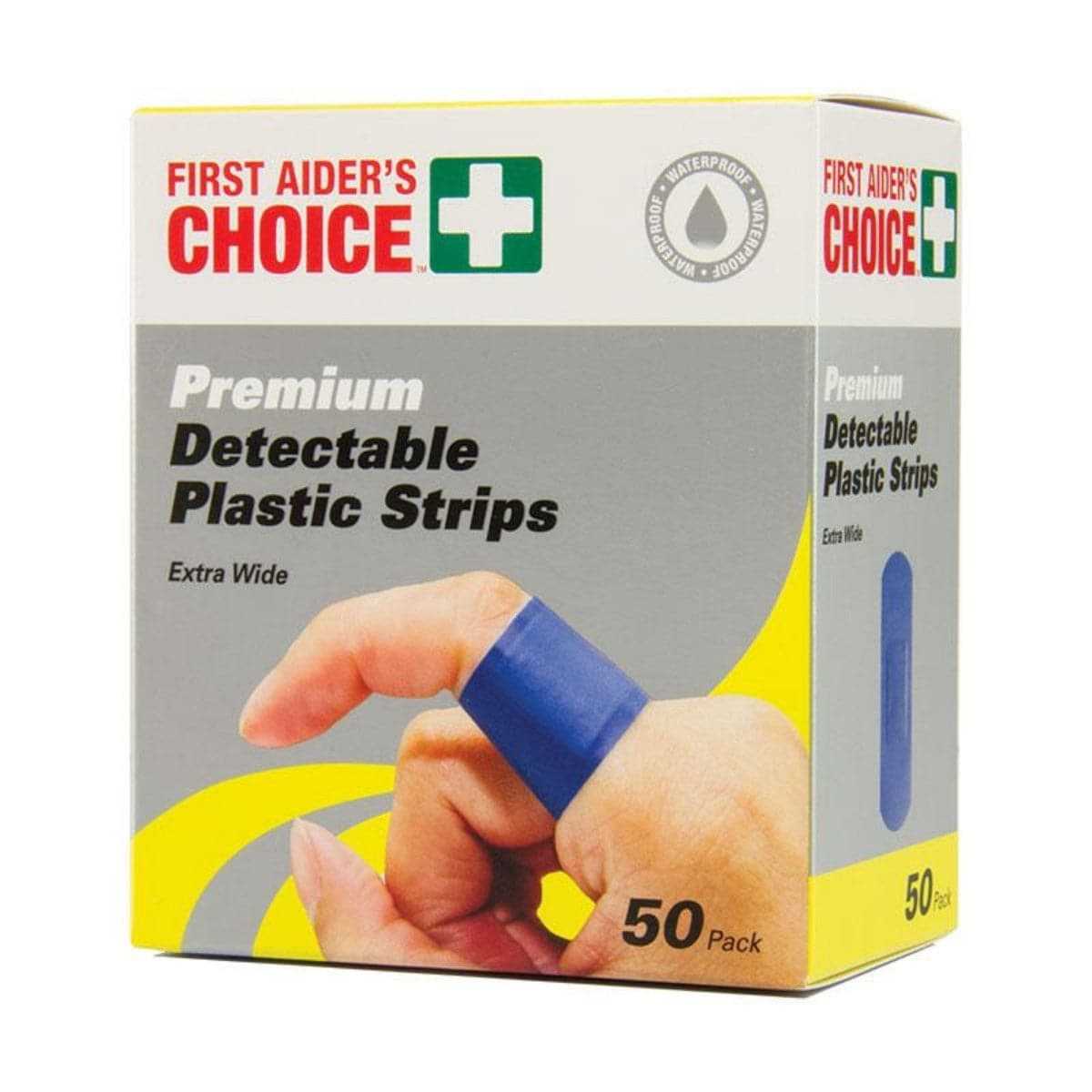 Blue Extra-Wide Strips packaging