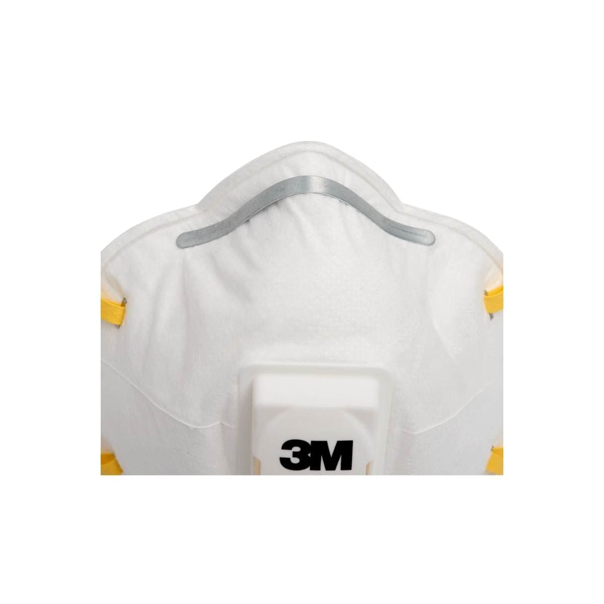 Cupped respirator back view