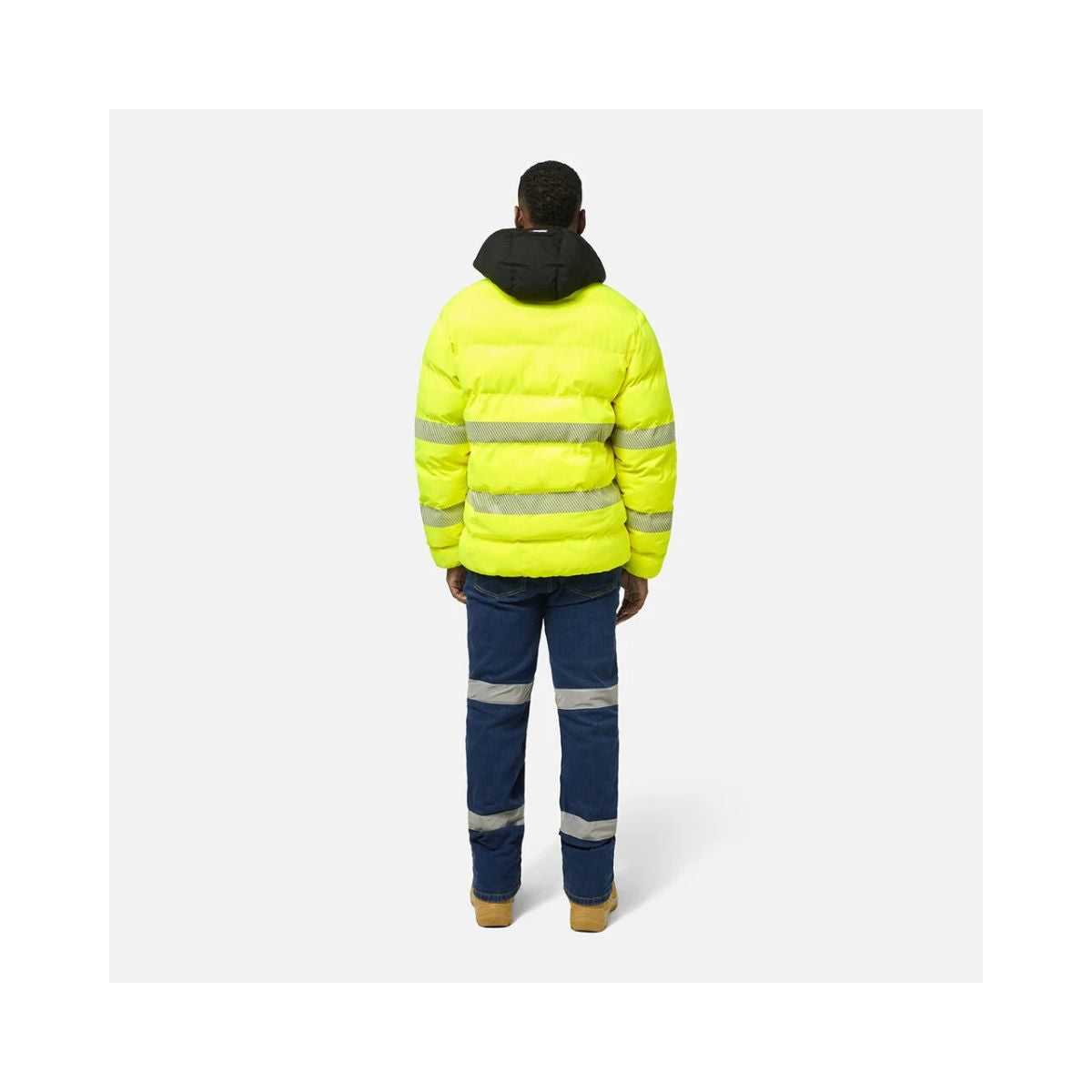 KingGee puffer jacket K55011 worn by model back