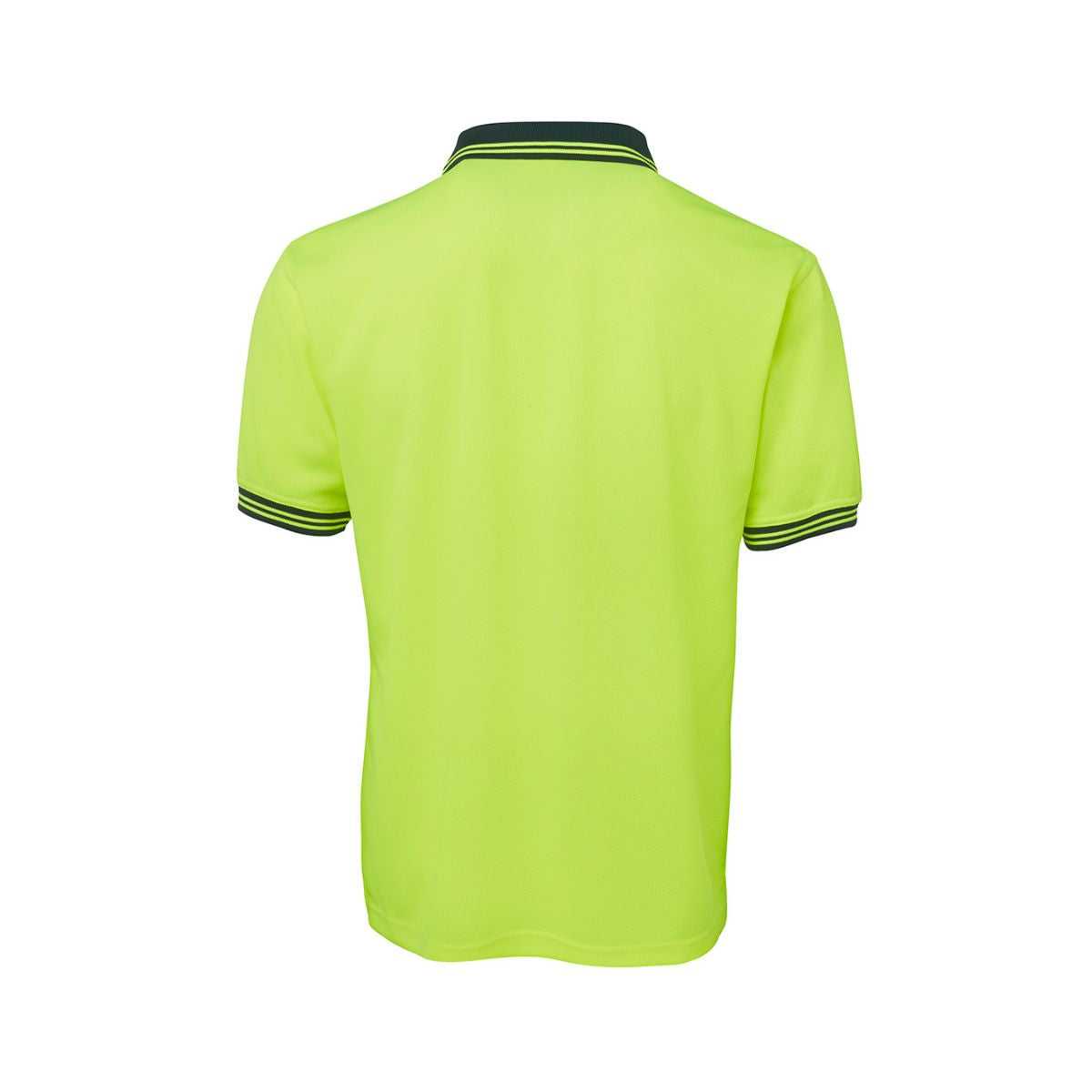 Hi Vis Traditional SS polo worn by model front