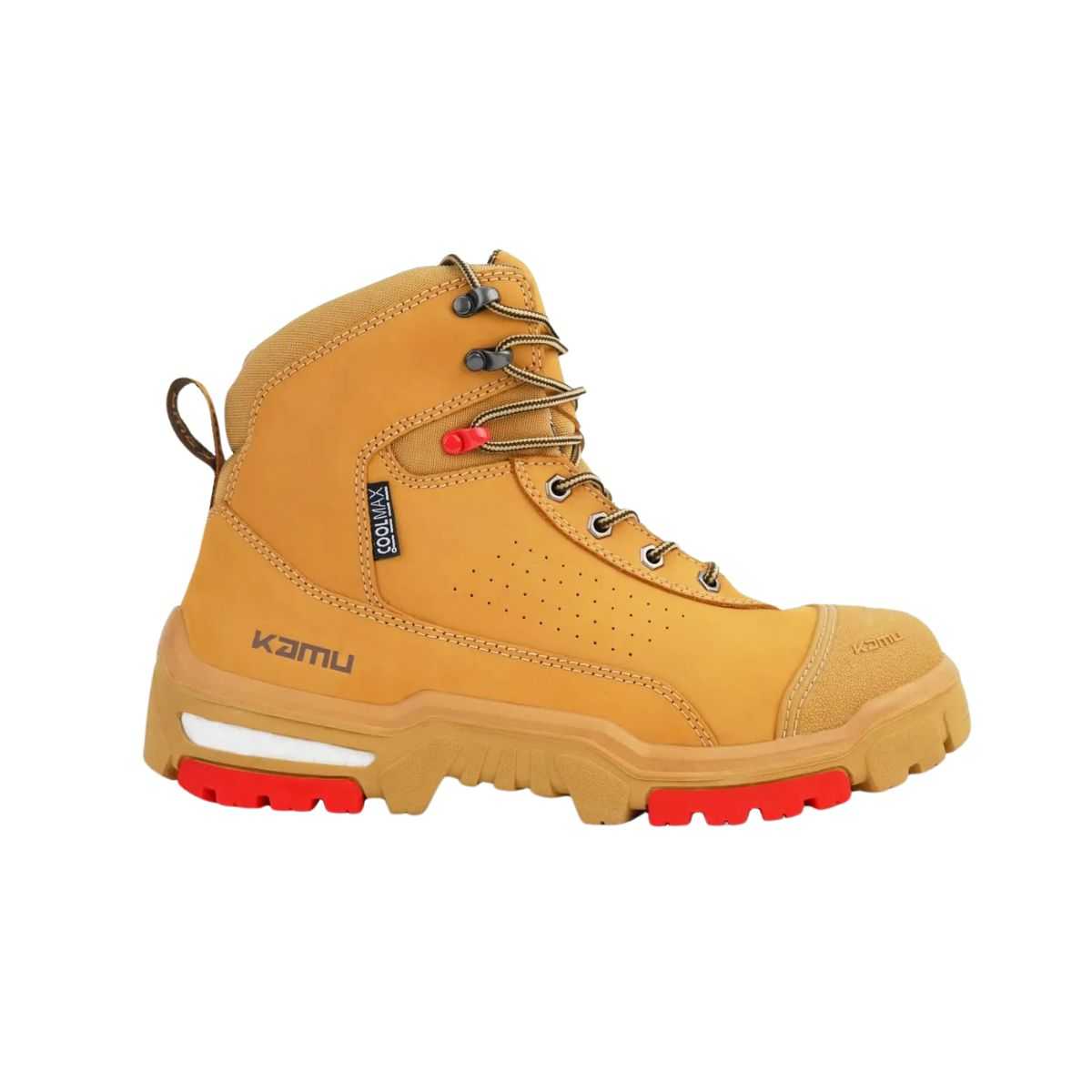KAMU Stanley boot heel detail