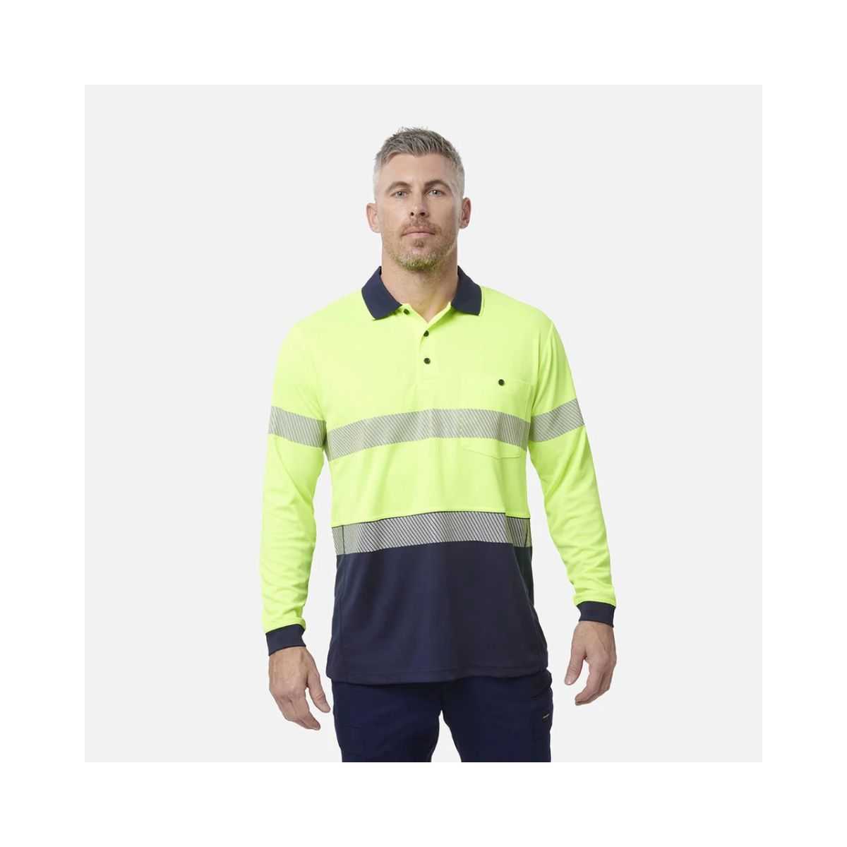 KingGee Workcool LS polo K54225 reflective tape detail