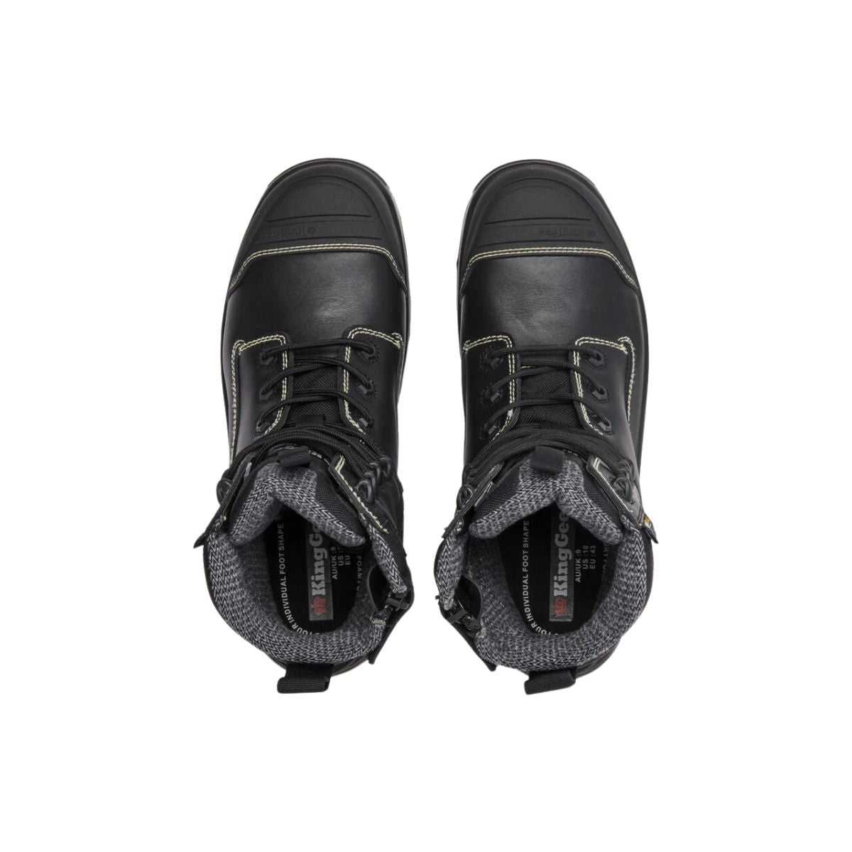 KingGee ONYX boot black heel detail