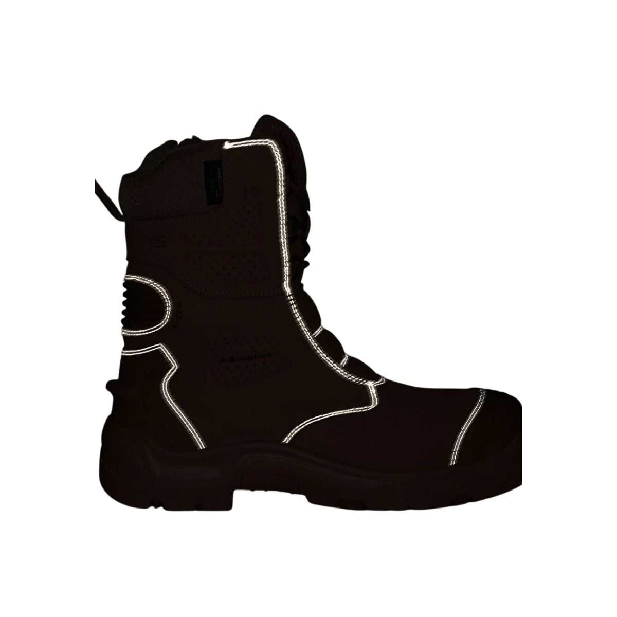 KingGee Pro 9 boot wheat heel detail