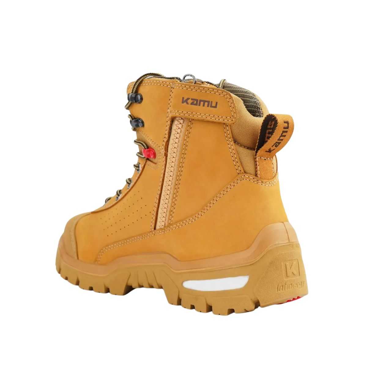 KAMU Stanley boot leather detail
