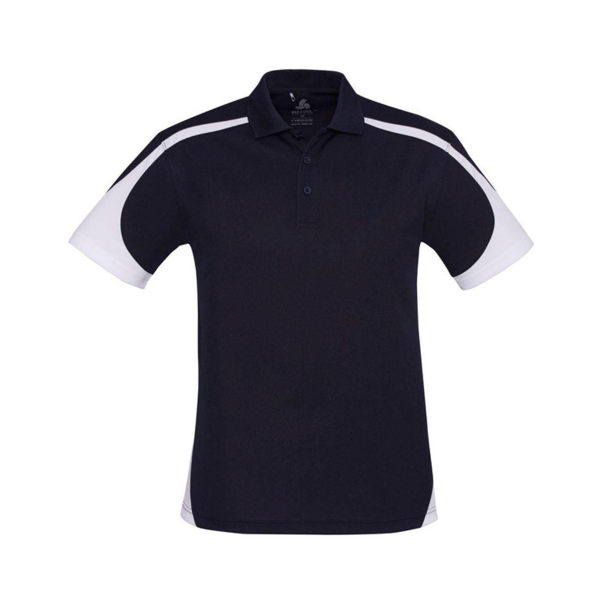 Men's Talon Short Sleeve Polo P401MS in navy with white accents