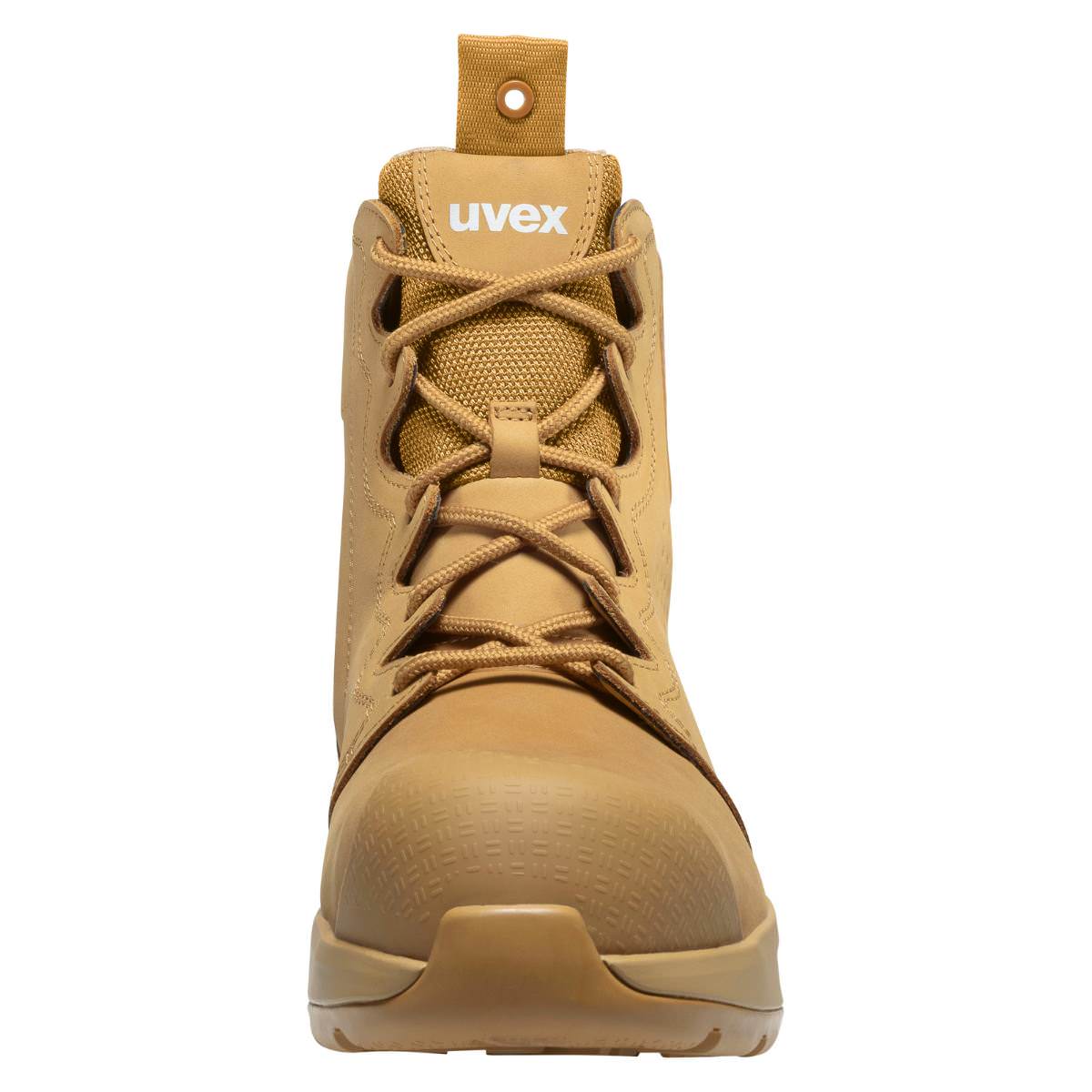 uvex 3 X-Flow Zip Side Work Boot Tan Wheat 65458
