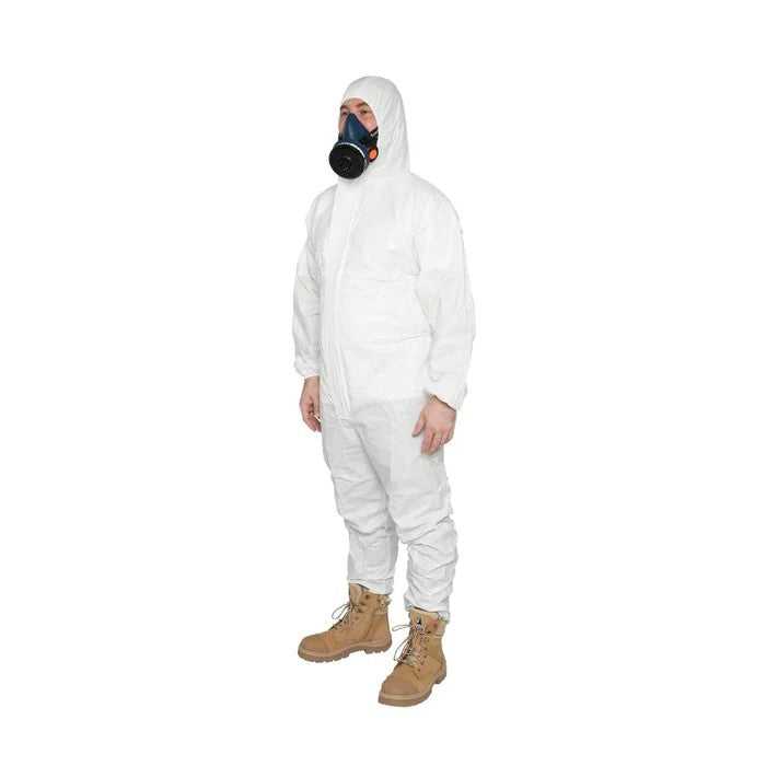 Disposable Coverall White Type 5/6 AS1001 side view