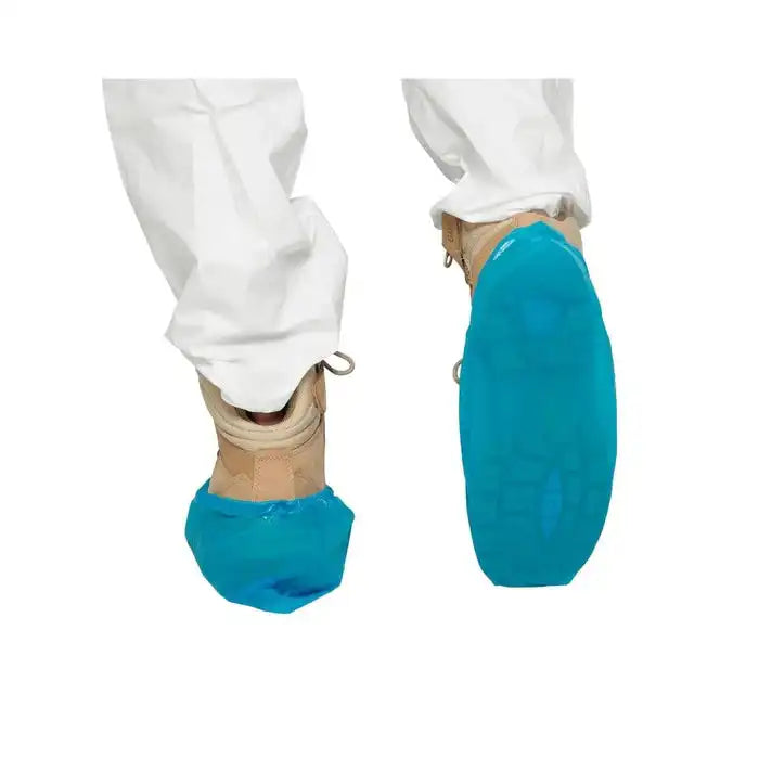Polythene Shoe Cover protecting footwear