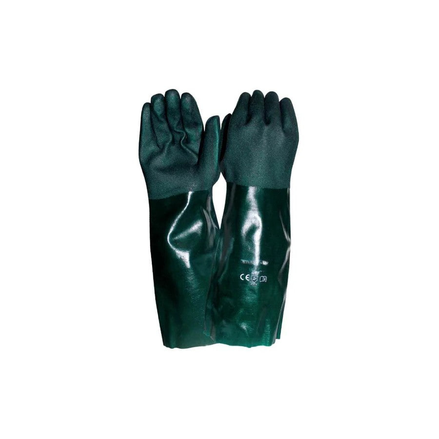 Green PVC Glove 45cm ASLG18DD (Pack of 12)