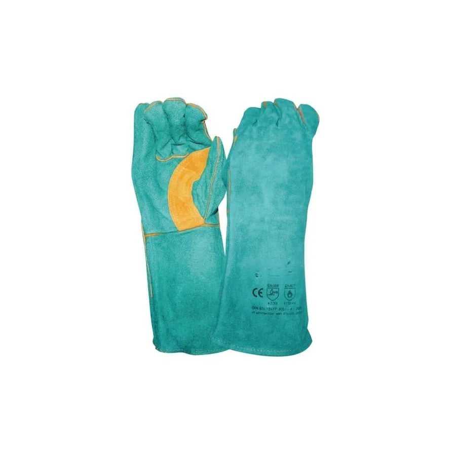 Green And Gold Welding Gauntlet ASSW-6G