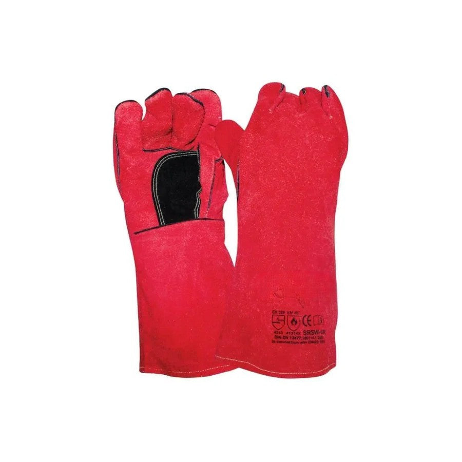 Red Welding Gauntlet ASSW-6R (Pack of 12)