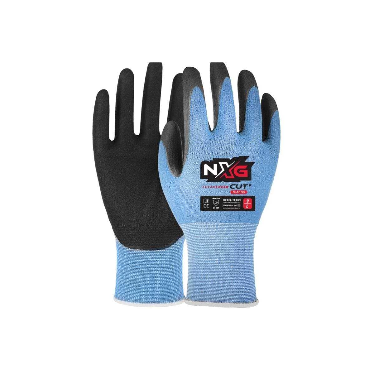 NXG Cut F Lite Black Nitrile Gloves