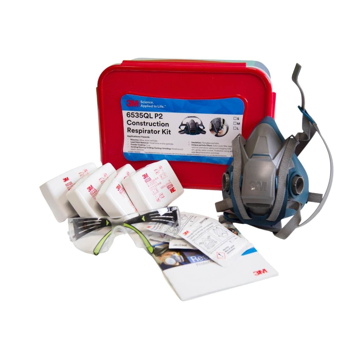 3M Construction Respirator Kit 6500 Series P2
