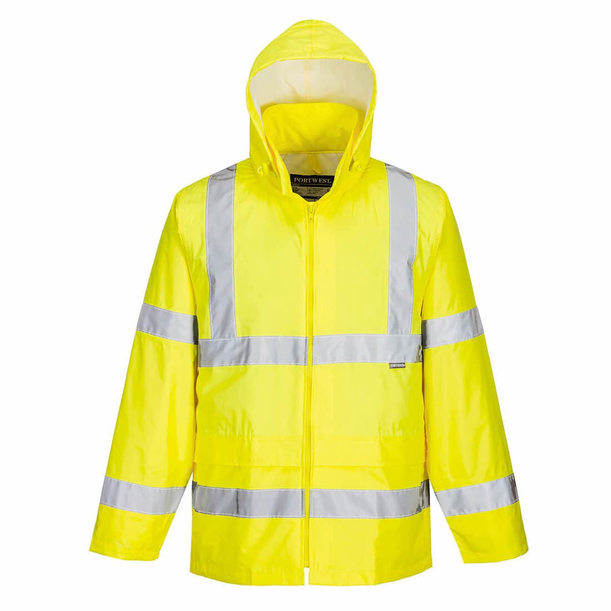 Portwest Hi-Vis Rain Jacket H440 yellow front view