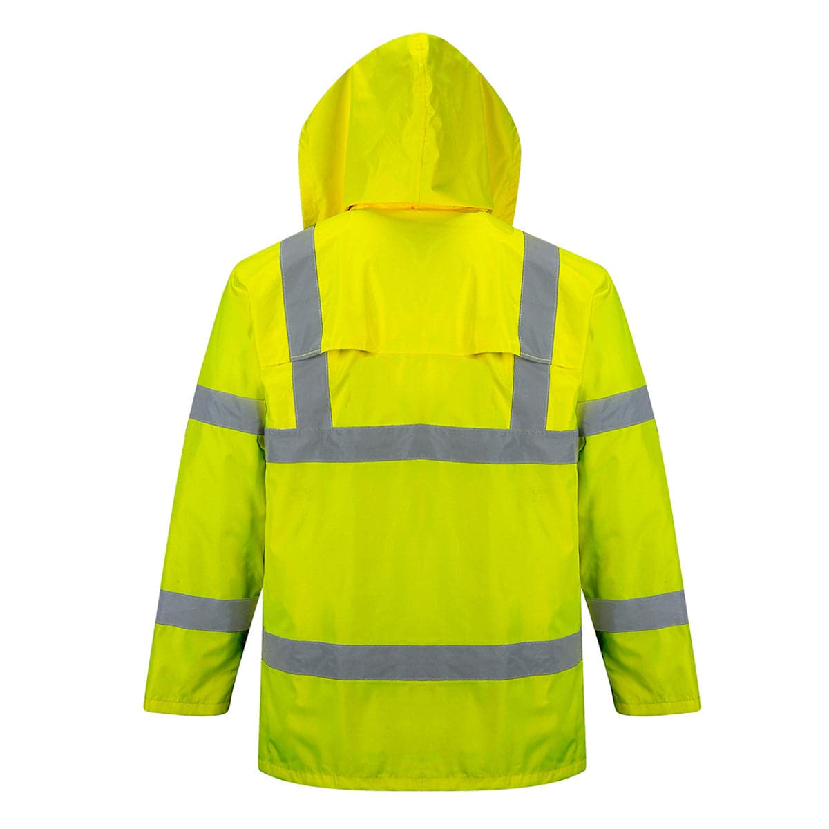 Portwest Hi-Vis Rain Jacket H440 yellow back view