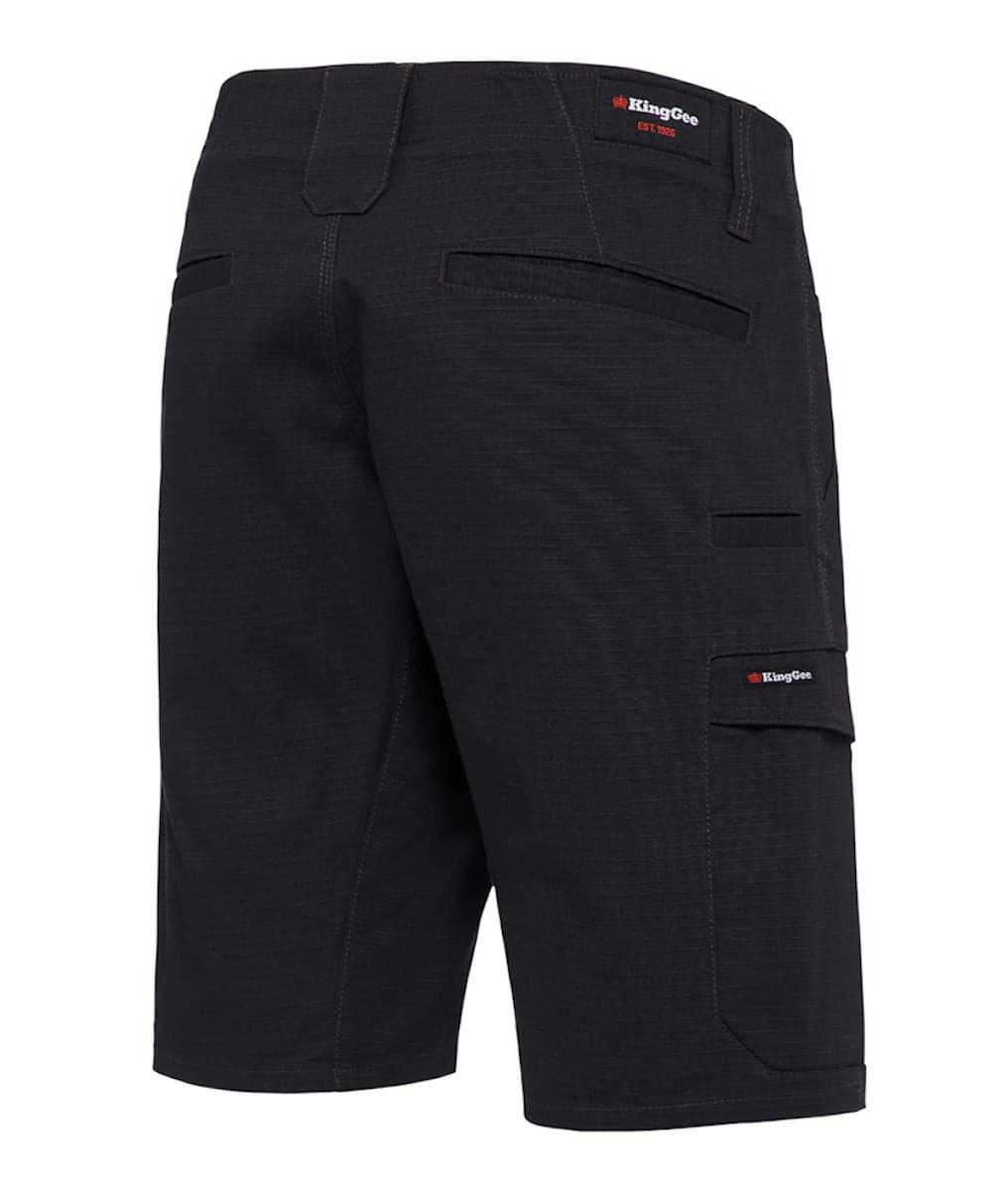 KingGee Workcool Pro Shorts back view black