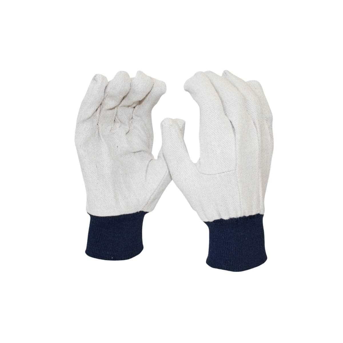 Blue Cotton Drill Gloves