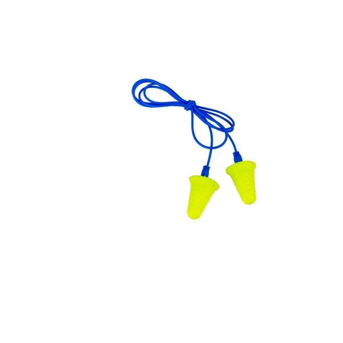 Corded earplugs with grip rings