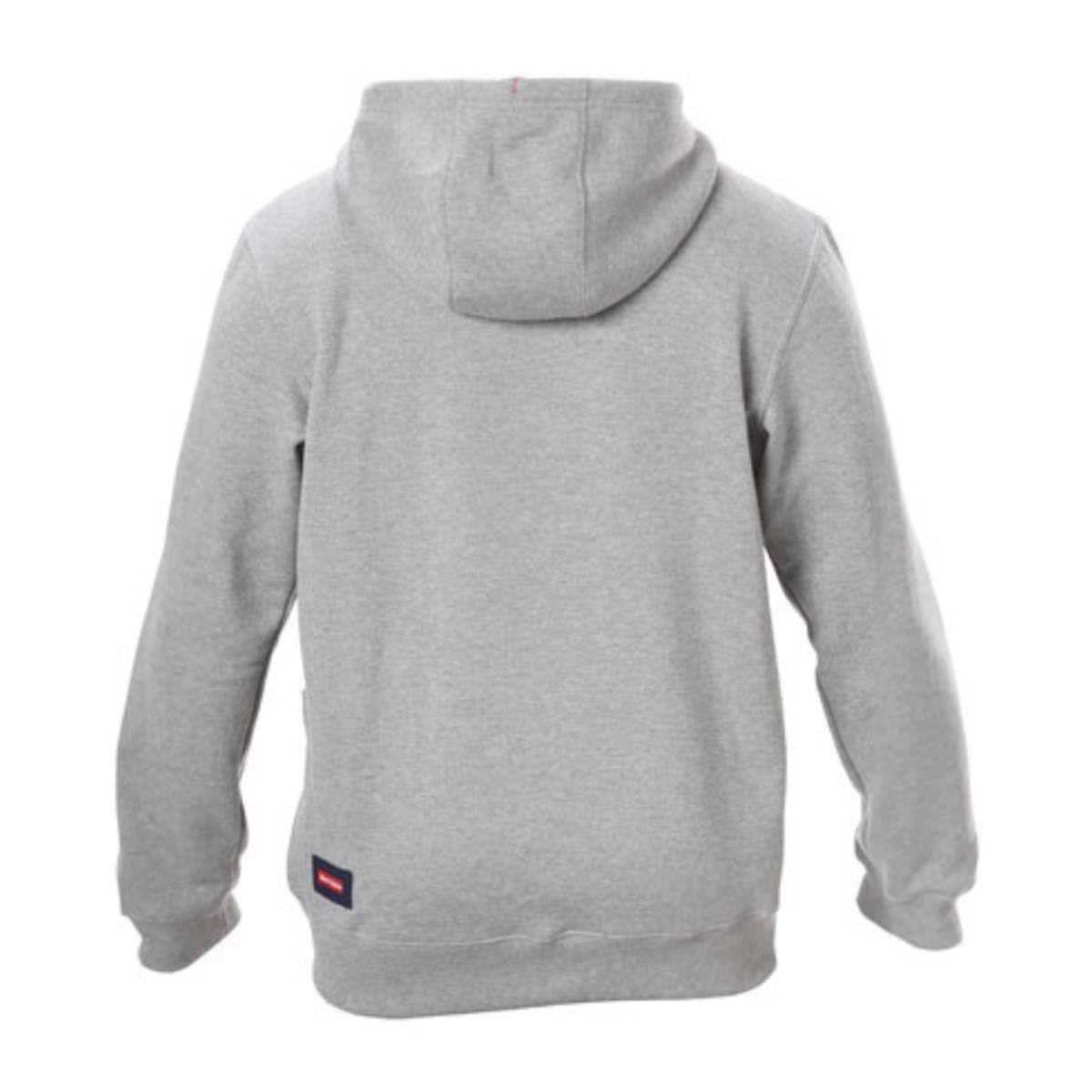 Hard Yakka Workwear Fleece Hoodie Y19326 grey back view