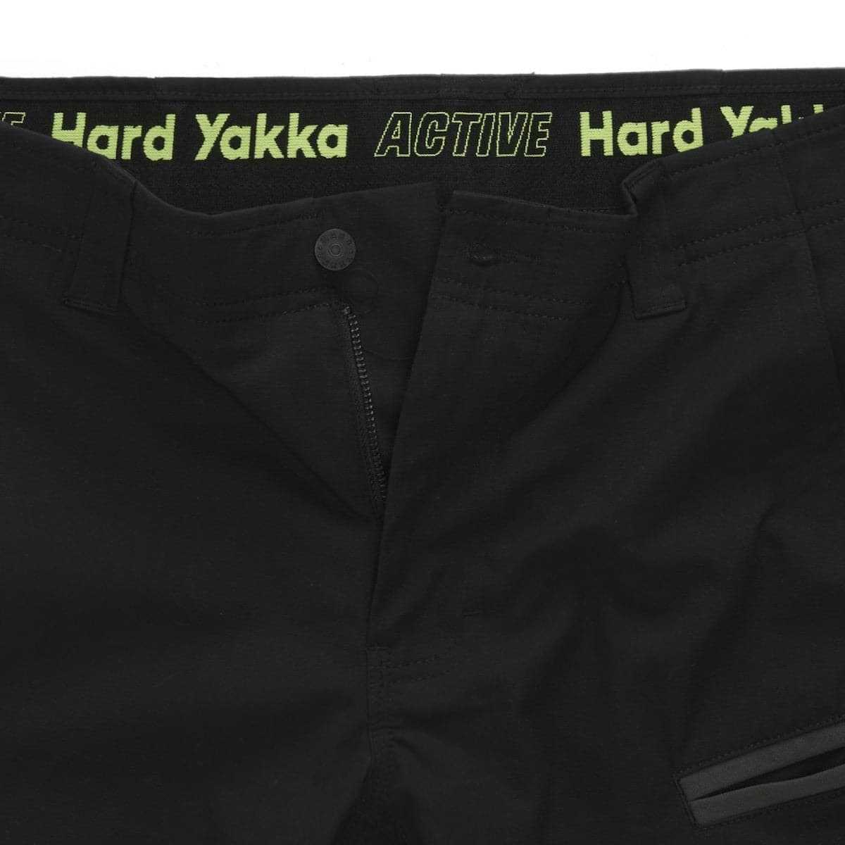 Hard Yakka Raptor Active Mid-Short Black Waist