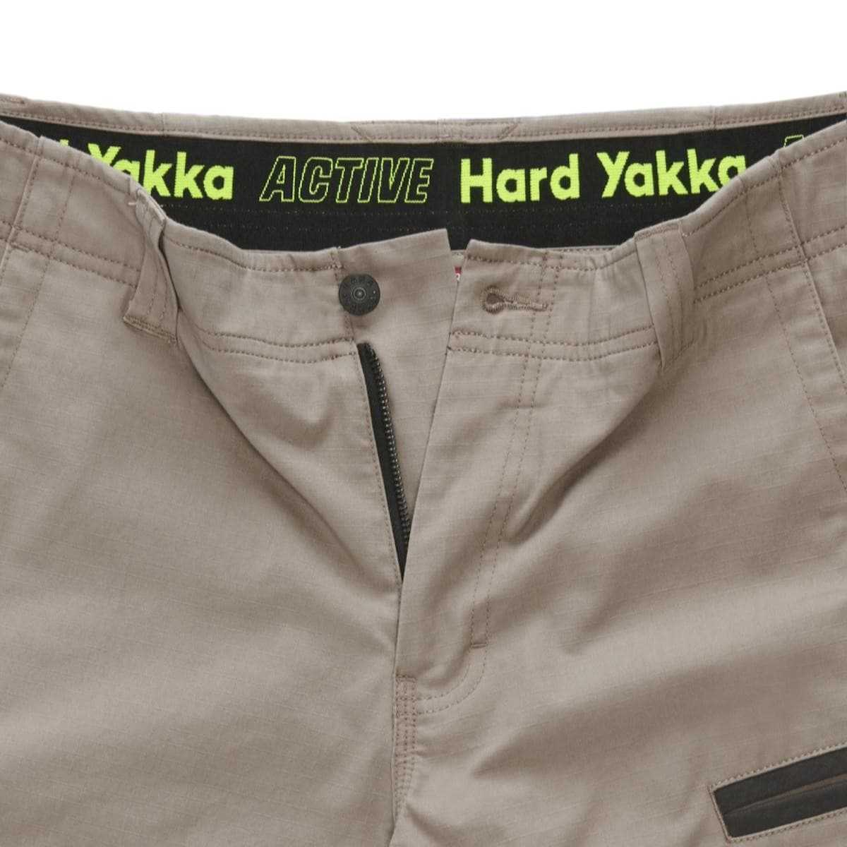 Hard Yakka Raptor Active Mid-Short Beige Waist
