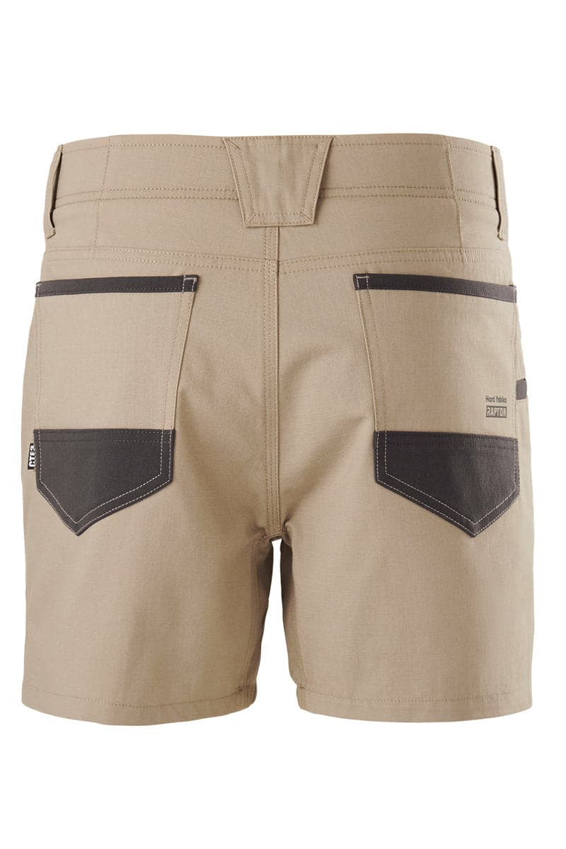 Hard Yakka Raptor Active Short Khaki Back