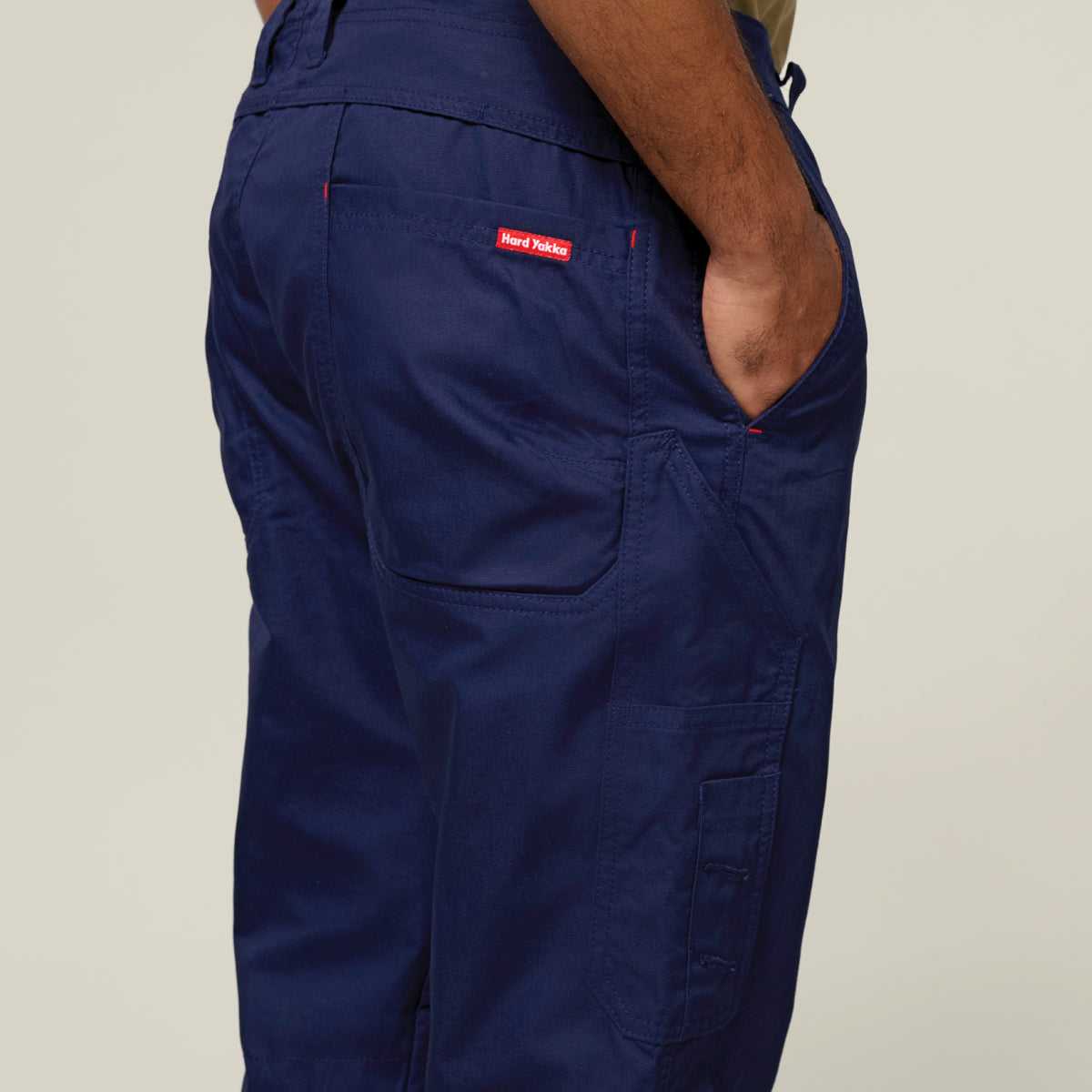 Hard Yakka Koolgear Core Vented Cotton Work Cargo Pant Y02300 in Navy