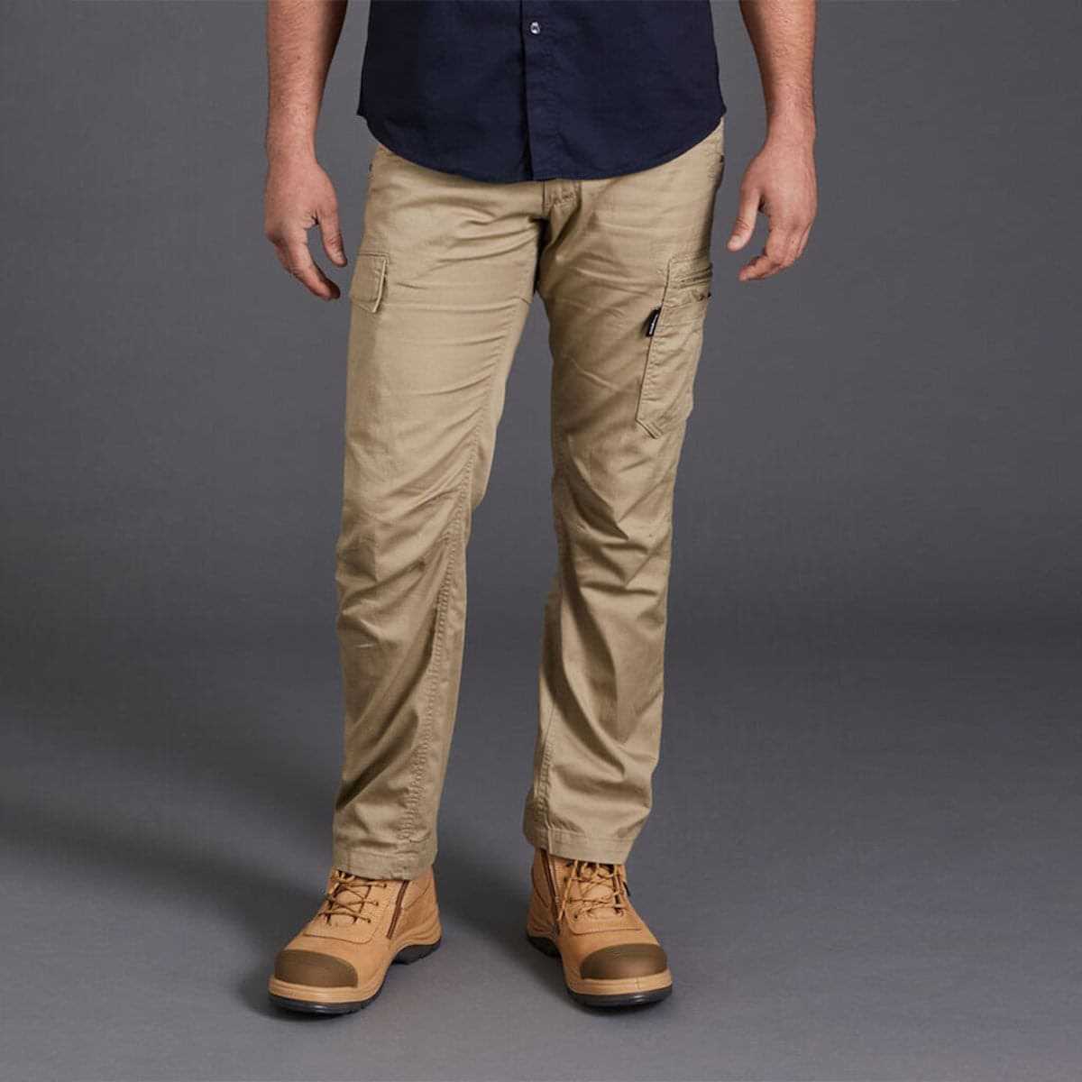 KingGee Summer Tradie Pants front view khaki