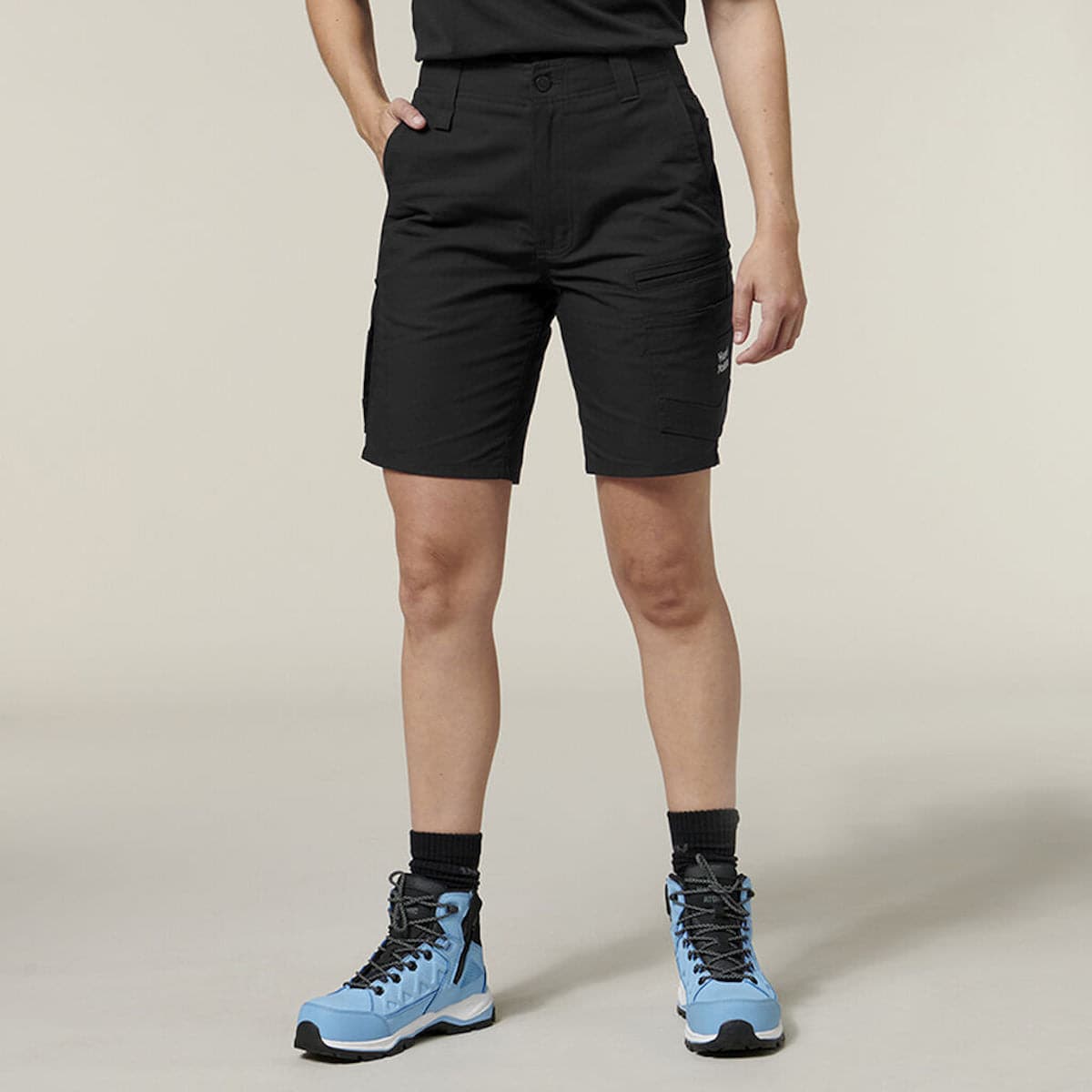 Hard Yakka Women's Raptor Mid Short Y08228 front view