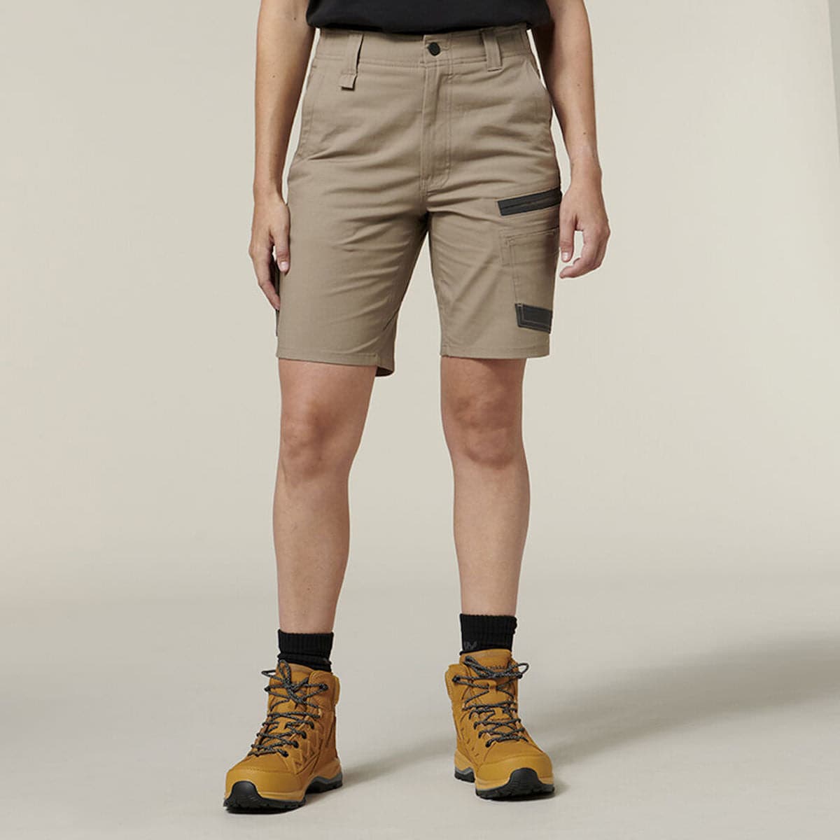 Hard Yakka Women's Raptor Mid Short Y08228 front view