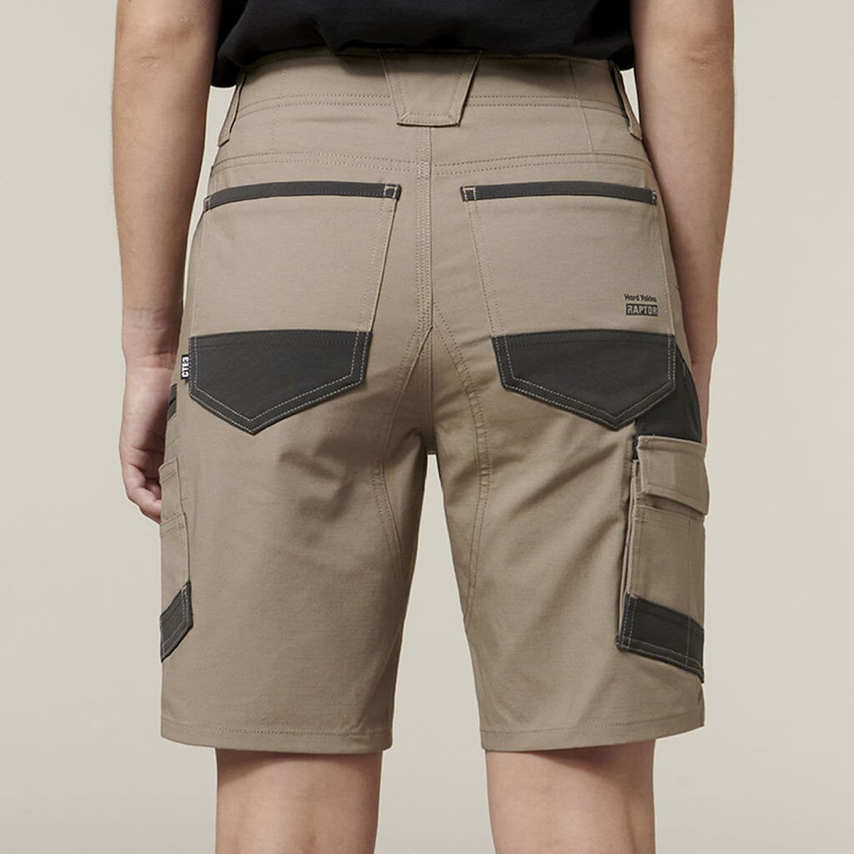 Hard Yakka Women's Raptor Mid Short back view