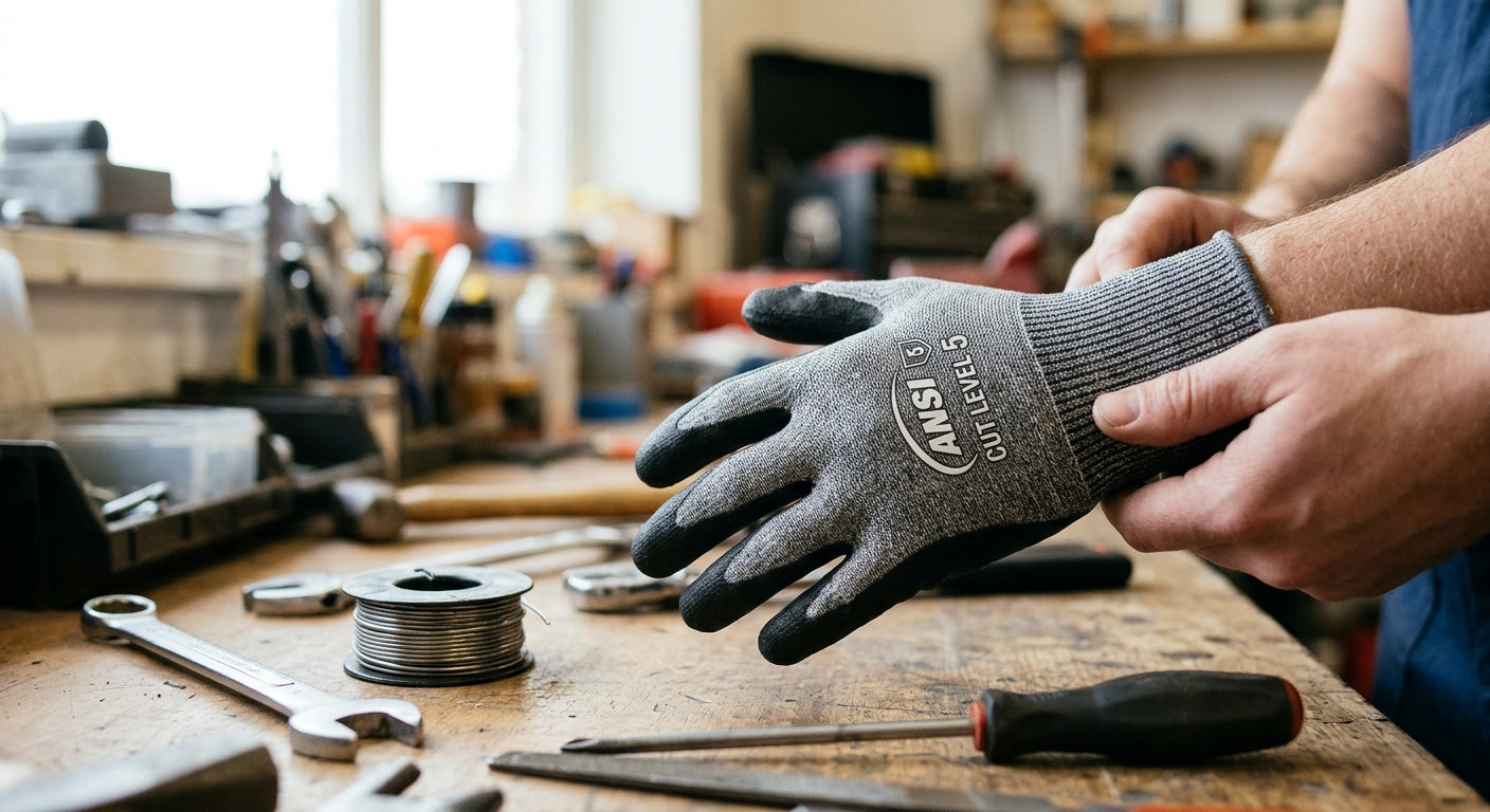 Cut Level 5 Work Gloves