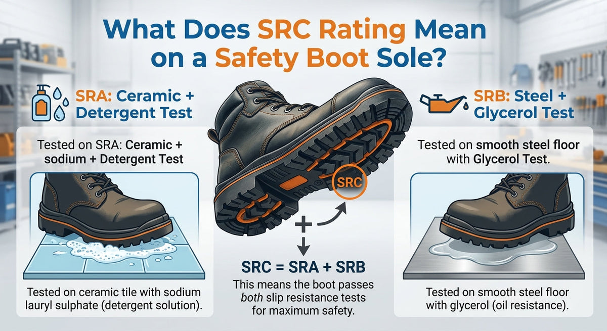 What Does SRC Rating Mean on a Safety Boot Sole