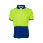 Hi Vis Traditional SS polo sizing chart