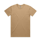 ascolour Men's Staple Tee in beige color, front view