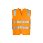 Syzmik hi-vis zip basic vest reflective tape detail