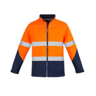 Syzmik hi-vis softshell jacket back view